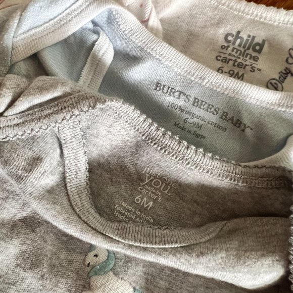 Long-sleeved onesie bundle - 6-9 months, cats, bees & unicorns - Picture 5 of 5